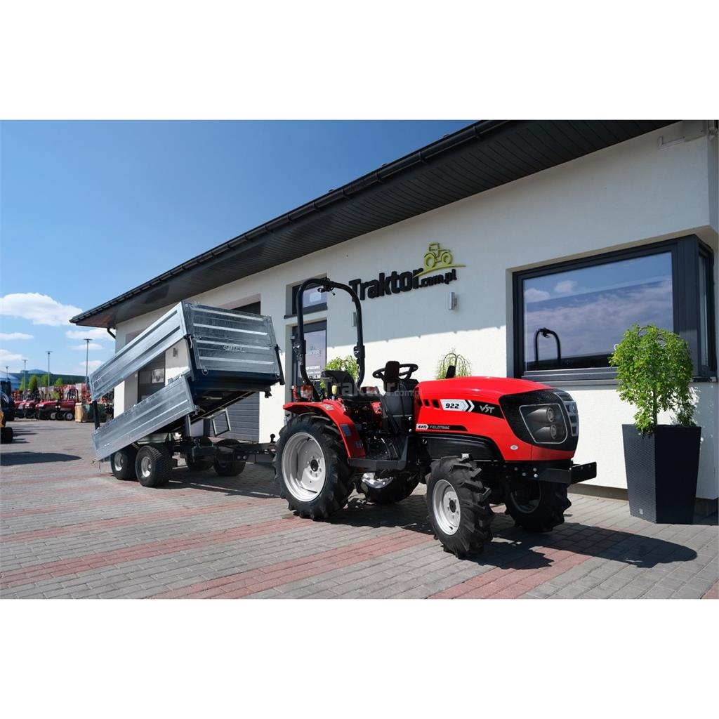 4Farmer Przyczepa rolnicza dwuosiowa 2,5T z kiprem i nadst Almindelige vogne