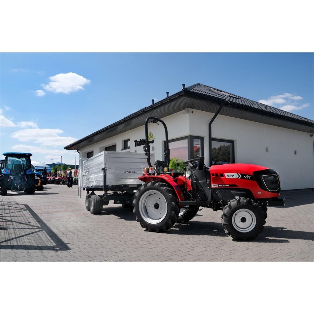 4Farmer Przyczepa rolnicza dwuosiowa 2,5T z kiprem i nadst Almindelige vogne