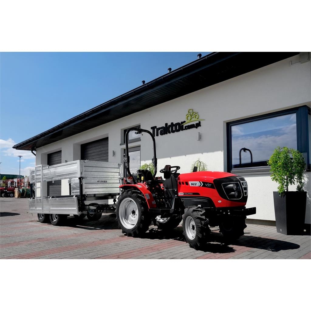 4Farmer Przyczepa rolnicza dwuosiowa 2,5T z kiprem i nadst Almindelige vogne