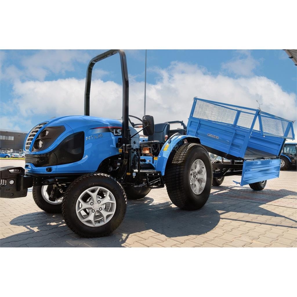4Farmer Przyczepa rolnicza jednoosiowa 2.5T z kiprem i nad General purpose trailers