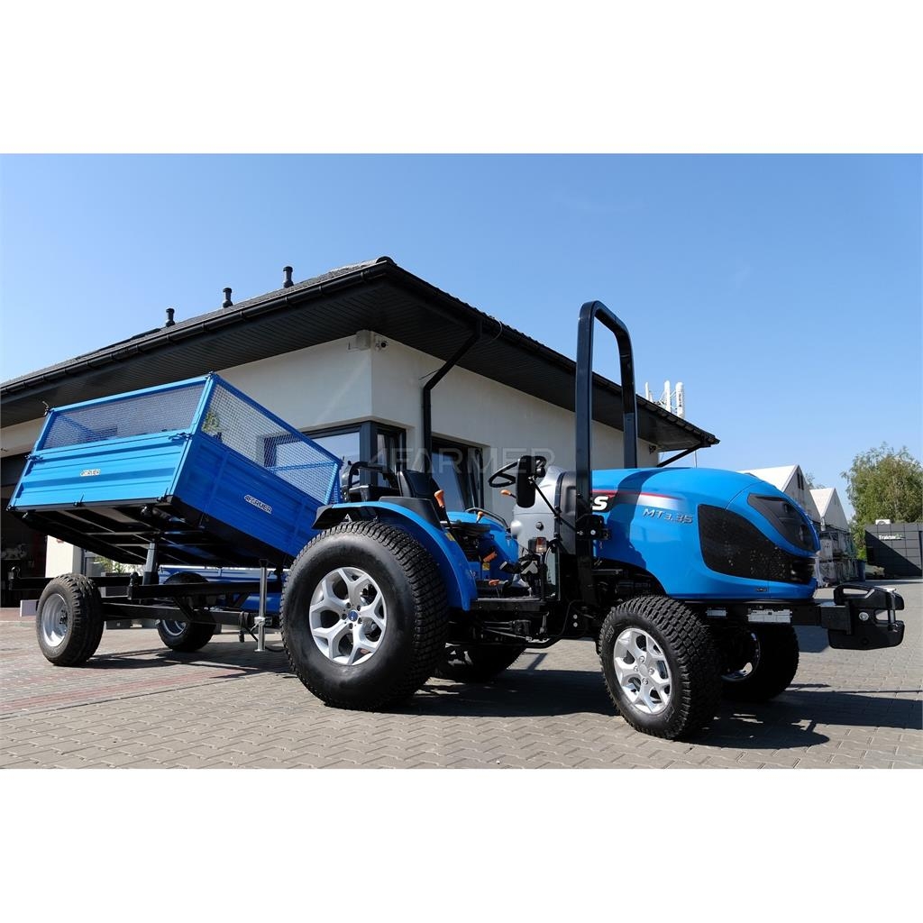 4Farmer Przyczepa rolnicza jednoosiowa 2.5T z kiprem i nad General purpose trailers