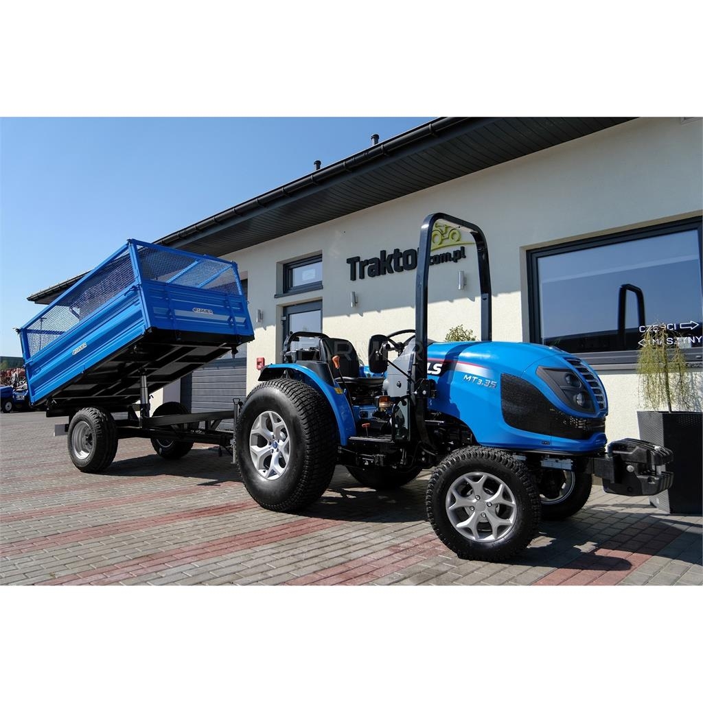 4Farmer Przyczepa rolnicza jednoosiowa 2.5T z kiprem i nad General purpose trailers