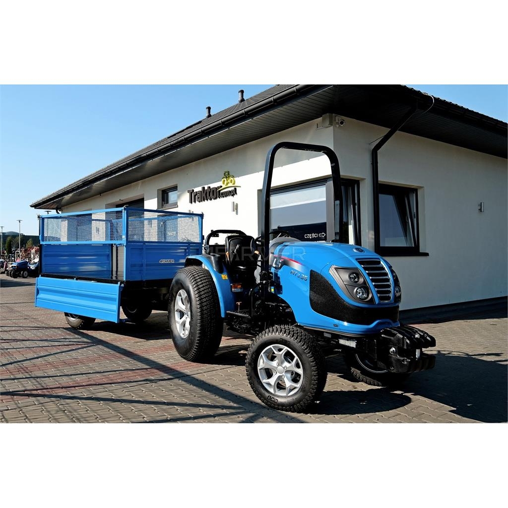 4Farmer Przyczepa rolnicza jednoosiowa 2.5T z kiprem i nad General purpose trailers