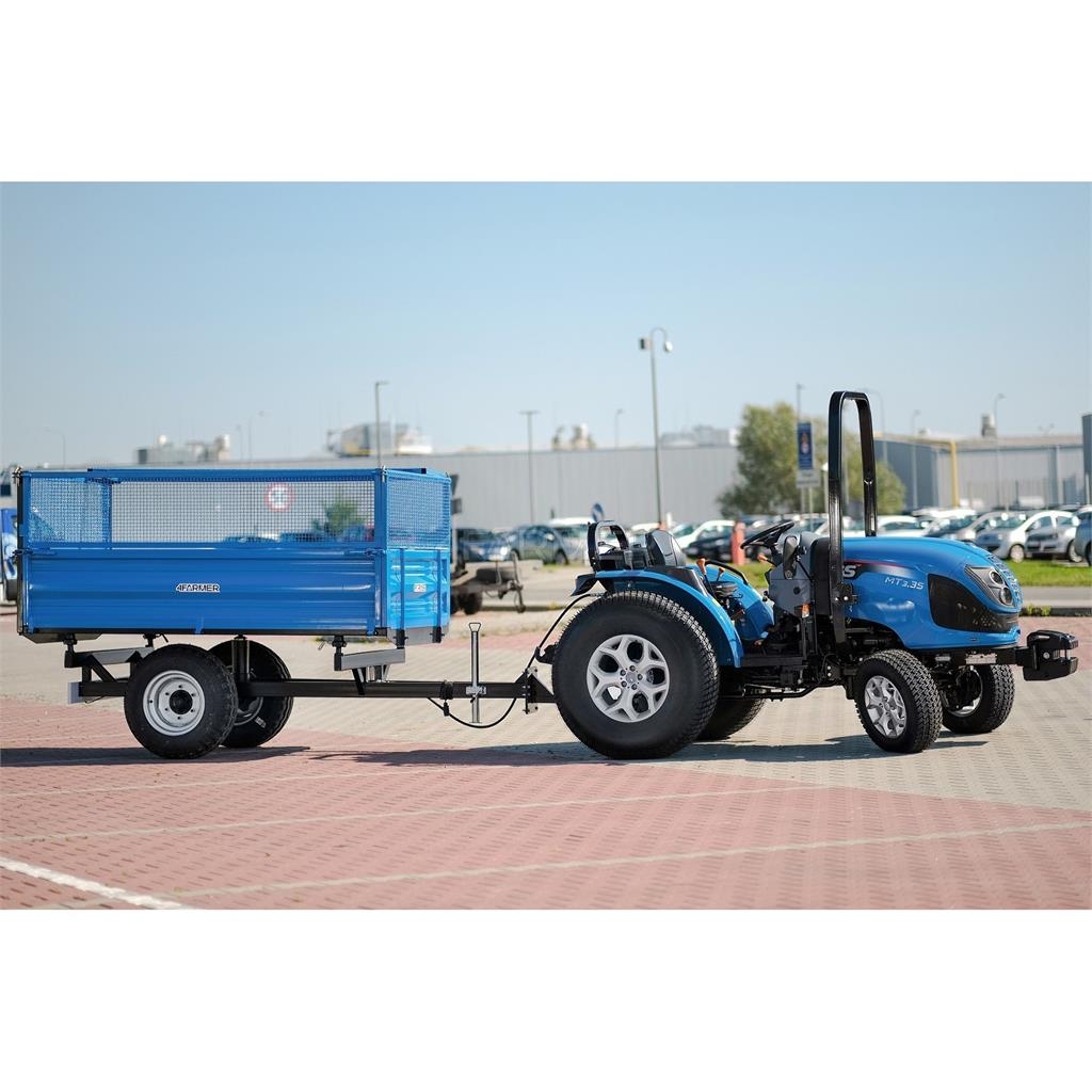 4Farmer Przyczepa rolnicza jednoosiowa 2.5T z kiprem i nad General purpose trailers