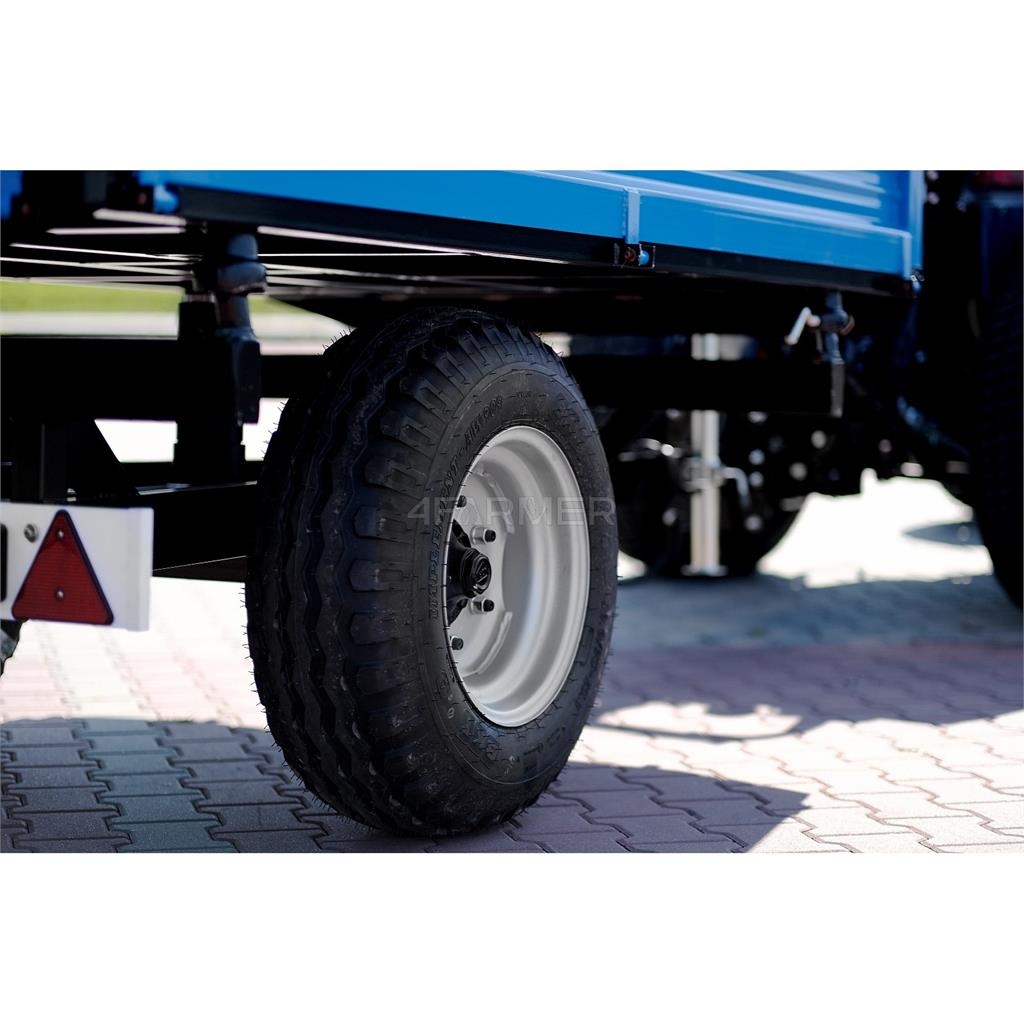 4Farmer Przyczepa rolnicza jednoosiowa 2.5T z kiprem i nad General purpose trailers