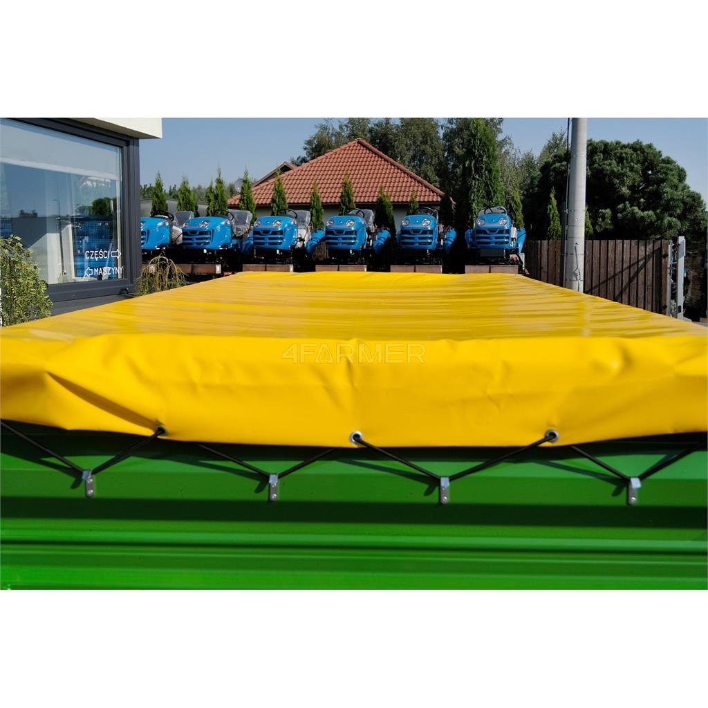 4Farmer Przyczepa rolnicza jednoosiowa 2.5T z kiprem + pl General purpose trailers