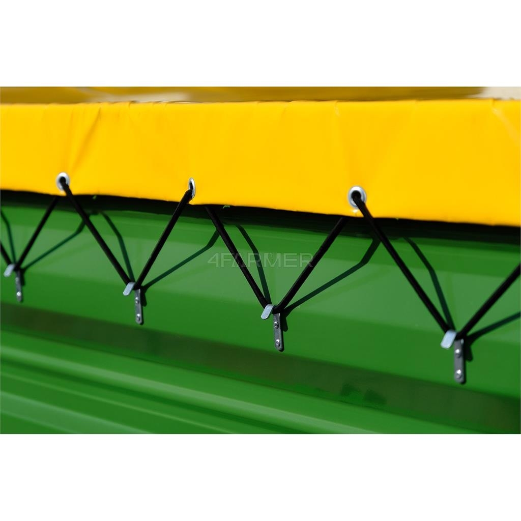 4Farmer Przyczepa rolnicza jednoosiowa 2.5T z kiprem + pl General purpose trailers