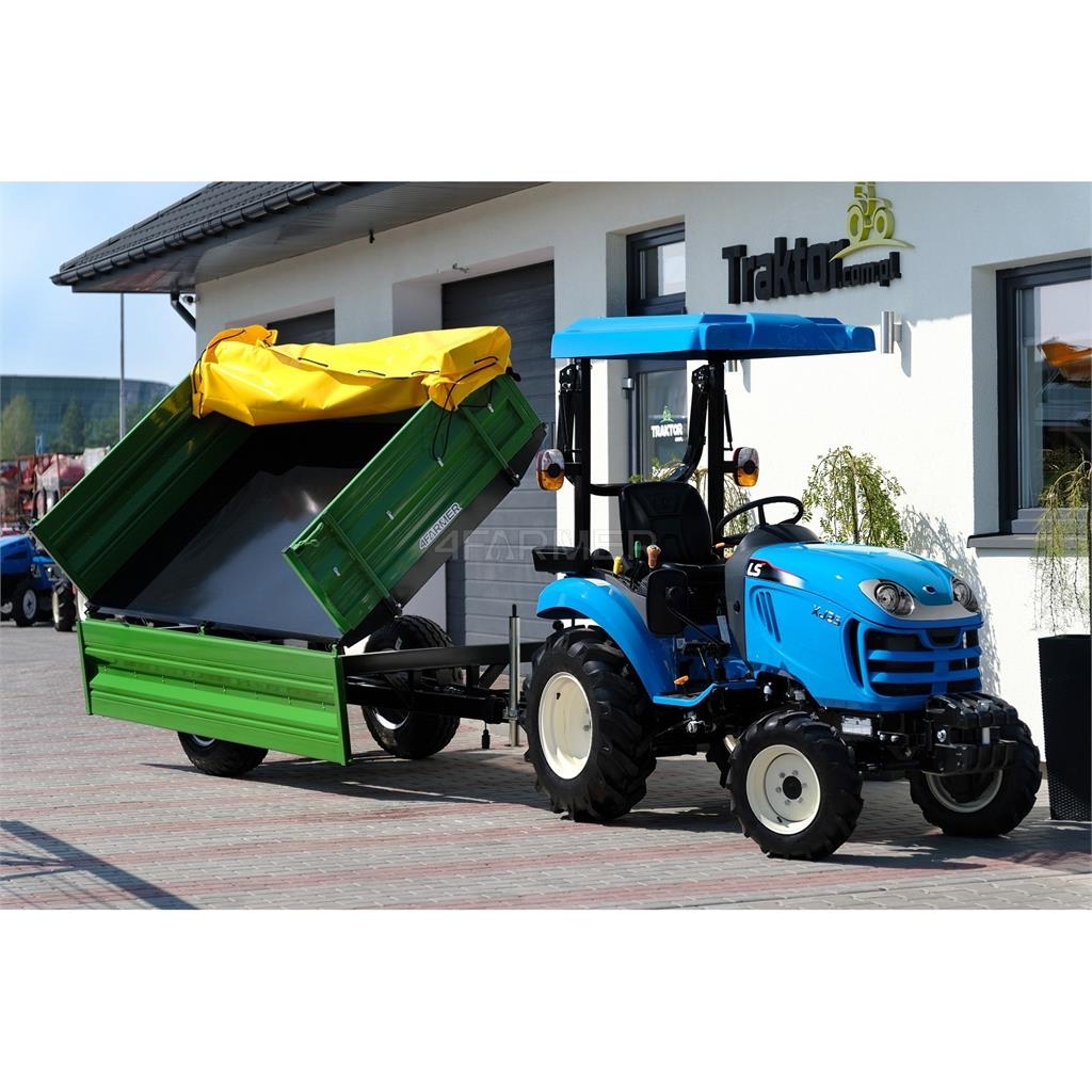 4Farmer Przyczepa rolnicza jednoosiowa 2.5T z kiprem + pl General purpose trailers