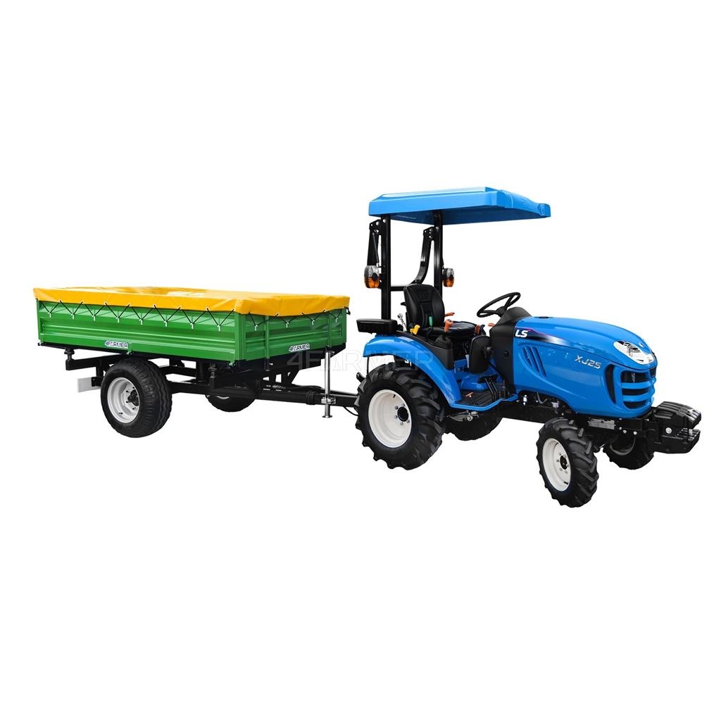 4Farmer Przyczepa rolnicza jednoosiowa 2.5T z kiprem + pl General purpose trailers