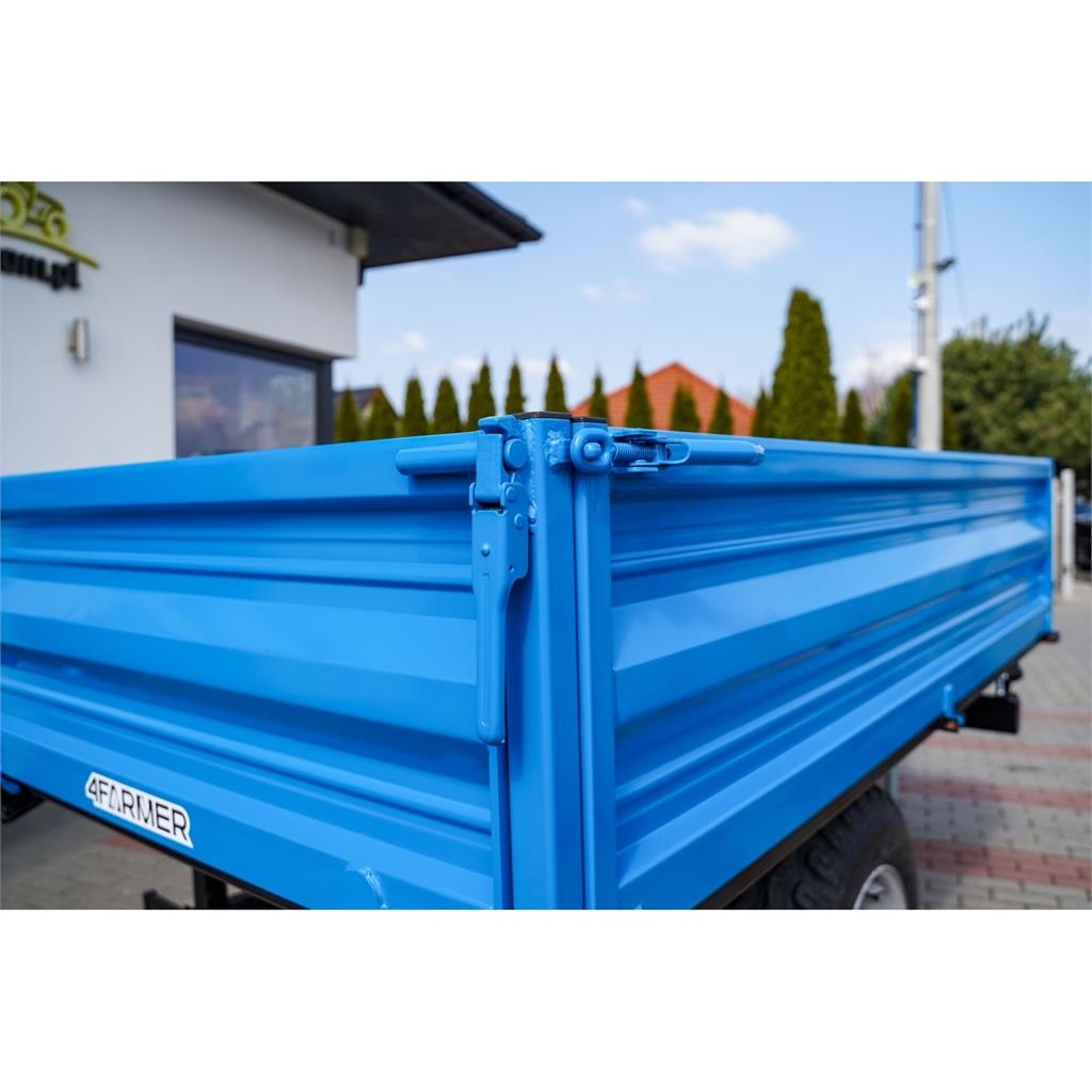 4Farmer Przyczepa rolnicza jednoosiowa 2.5T z kiprem 4FARM General purpose trailers