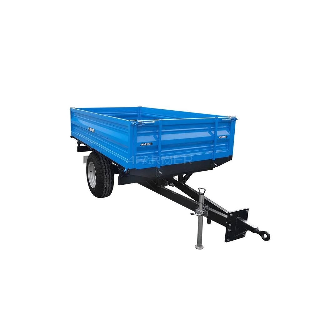 4Farmer Przyczepa rolnicza jednoosiowa 2.5T z kiprem 4FARM General purpose trailers