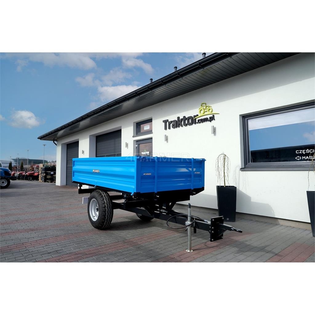 4Farmer Przyczepa rolnicza jednoosiowa 2.5T z kiprem 4FARM General purpose trailers