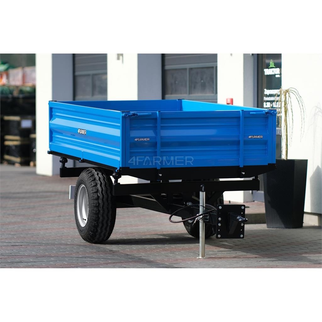 4Farmer Przyczepa rolnicza jednoosiowa 2.5T z kiprem 4FARM General purpose trailers
