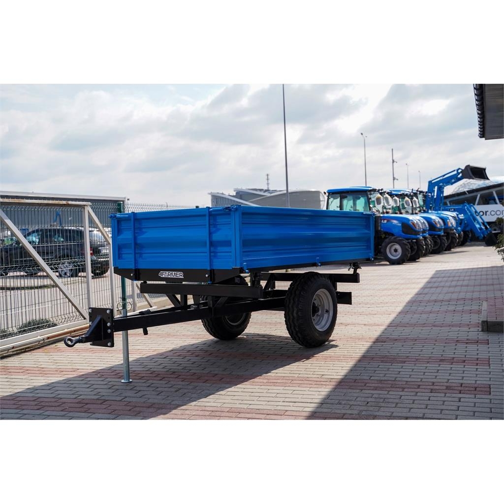 4Farmer Przyczepa rolnicza jednoosiowa 2.5T z kiprem 4FARM General purpose trailers