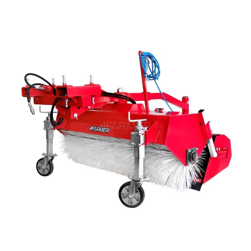 4Farmer Zamiatarka 150 cm do wózka widłowego / do koparko- Lakaisukoneet