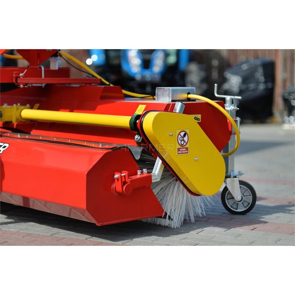 4Farmer Zamiatarka 200 cm do traktora z koszem, pojemnikie Zamiatarki - Zgarniarki - Odśnieżarki