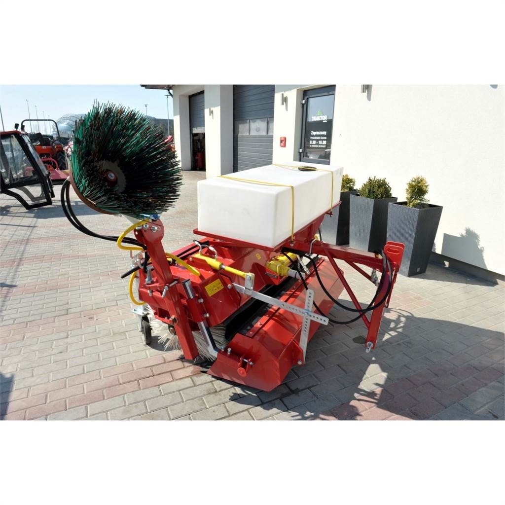 4Farmer Zamiatarka ZW 120 cm do traktora z koszem, pojemni Barredoras