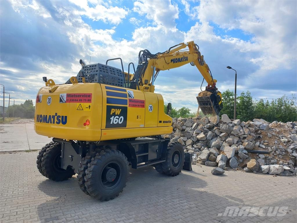 Komatsu PW160-11 حفارات بعجل