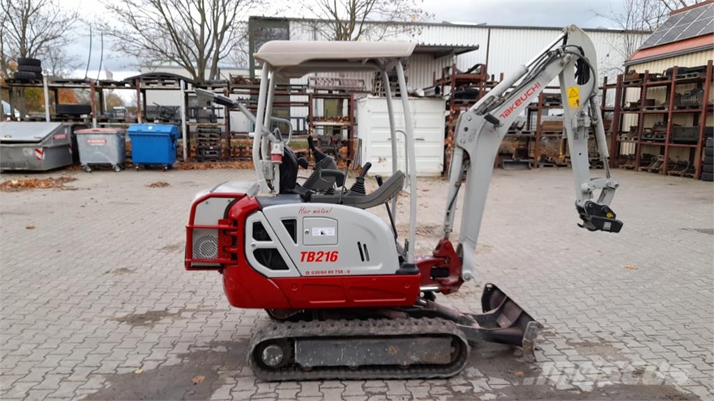 Takeuchi TB216H Roomikekskavaatorid