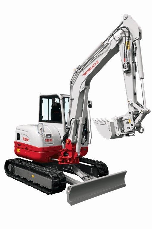 Takeuchi TB260 Midi excavators 7t - 12t