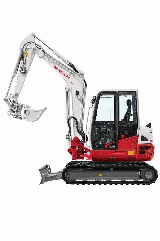 Takeuchi TB260 Midi excavators 7t - 12t