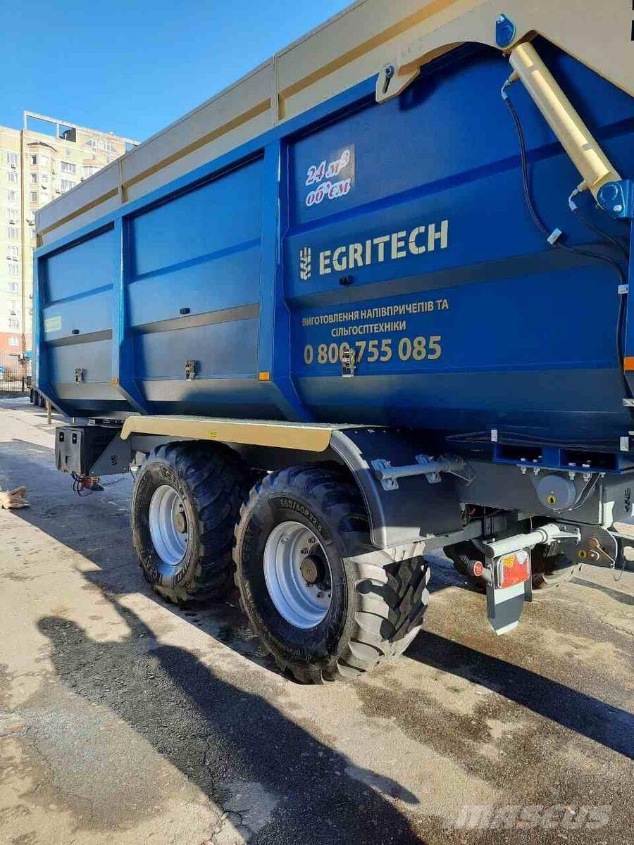  Egritech Напівпричіп-самоскид тракторний Egritech  Причепи перевантажувачі зерна