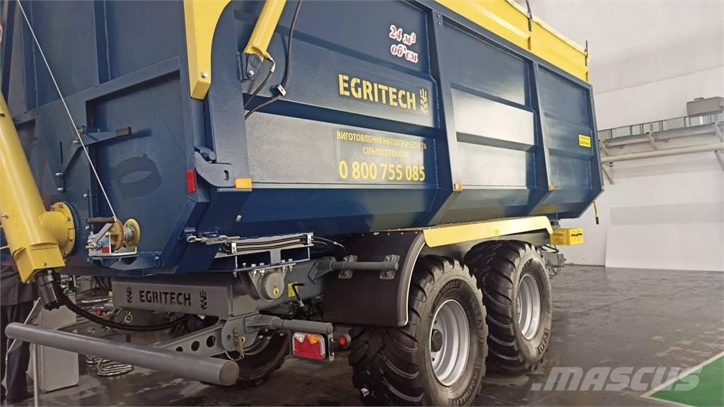  Egritech Напівпричіп-самоскид тракторний Egritech  Причепи перевантажувачі зерна
