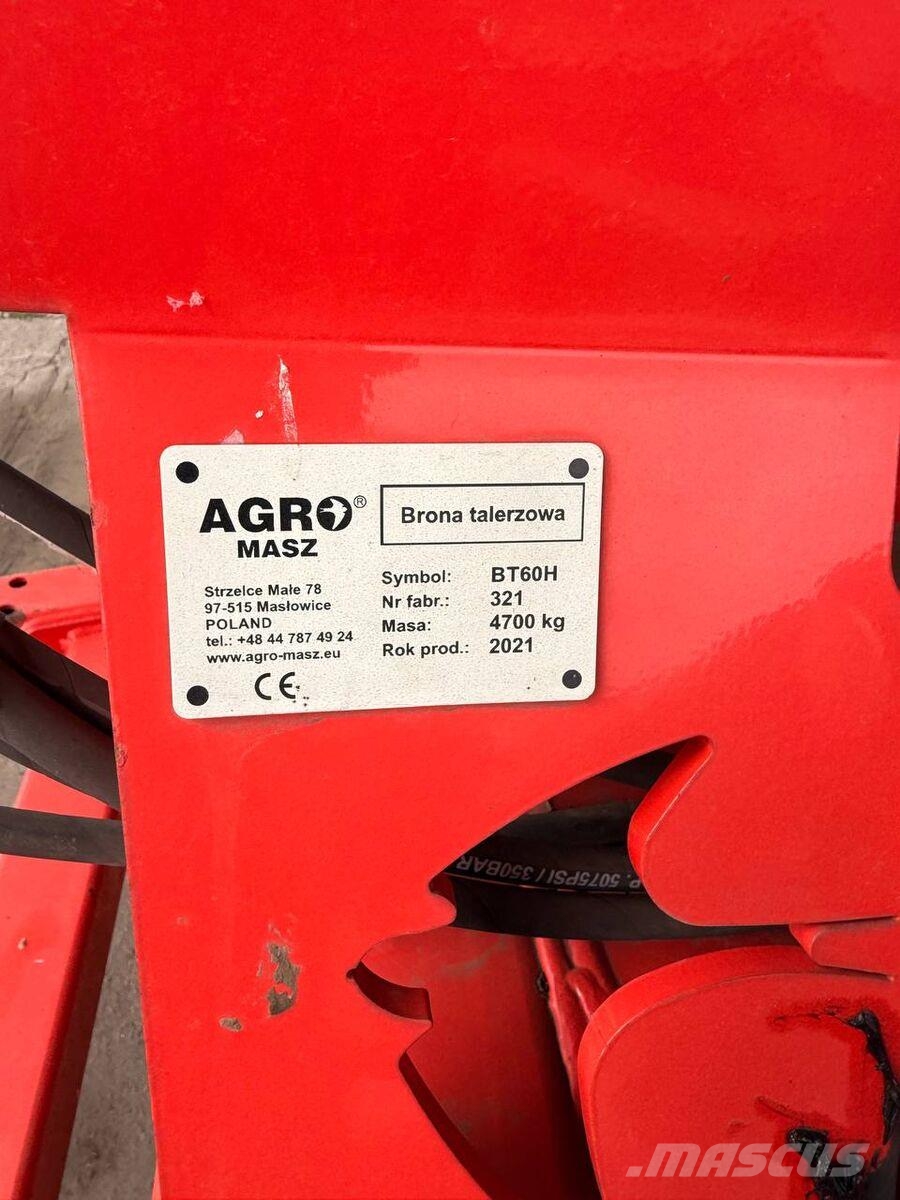  Дискова борона Agro Masz BT60H (2021) Kiekkomultaimet ja lautasäkeet