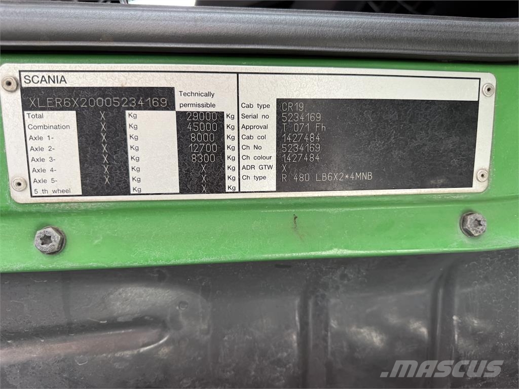 Scania R480 탑차 트럭