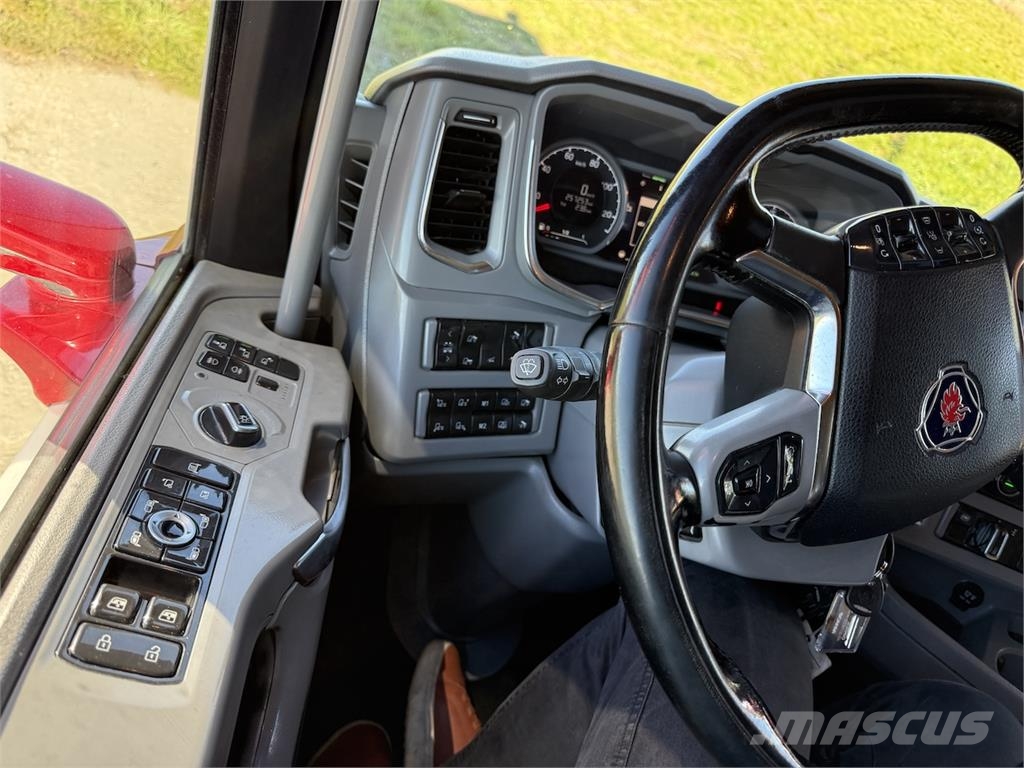 Scania R500 Hiab 302E6 Lastbiler med tip