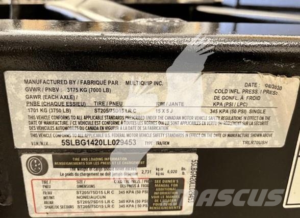 MultiQuip WHISPERWATT DCA70SSIU4F Gas Generators