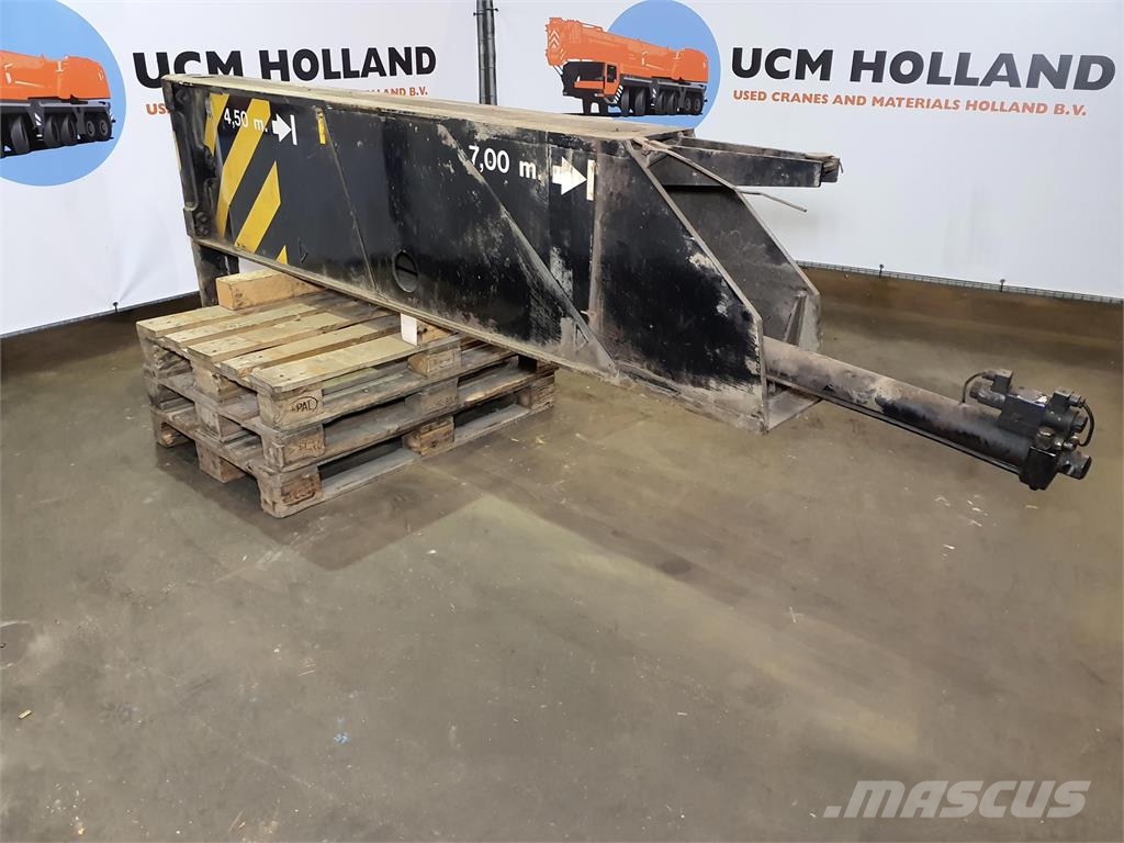Demag AC 100 outrigger beam complete rear Peças e equipamentos para guindastes