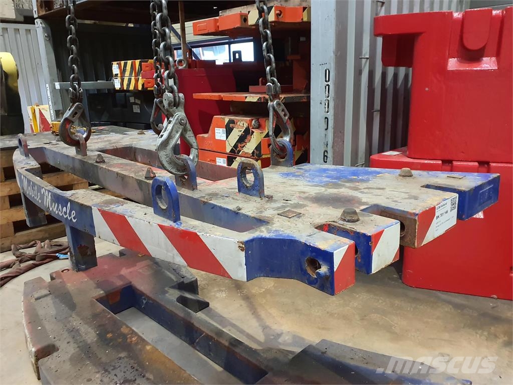 Demag AC 205 counterweight 1,7 ton Peças e equipamentos para guindastes