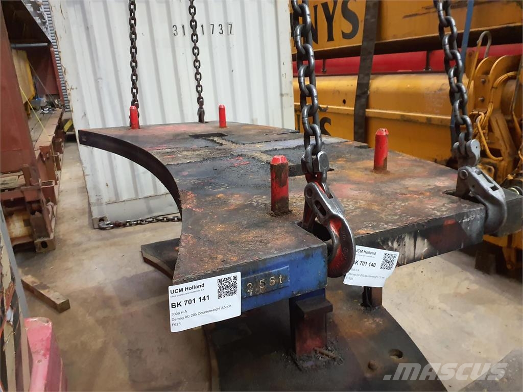 Demag AC 205 Counterweight 2,55 ton Peças e equipamentos para guindastes