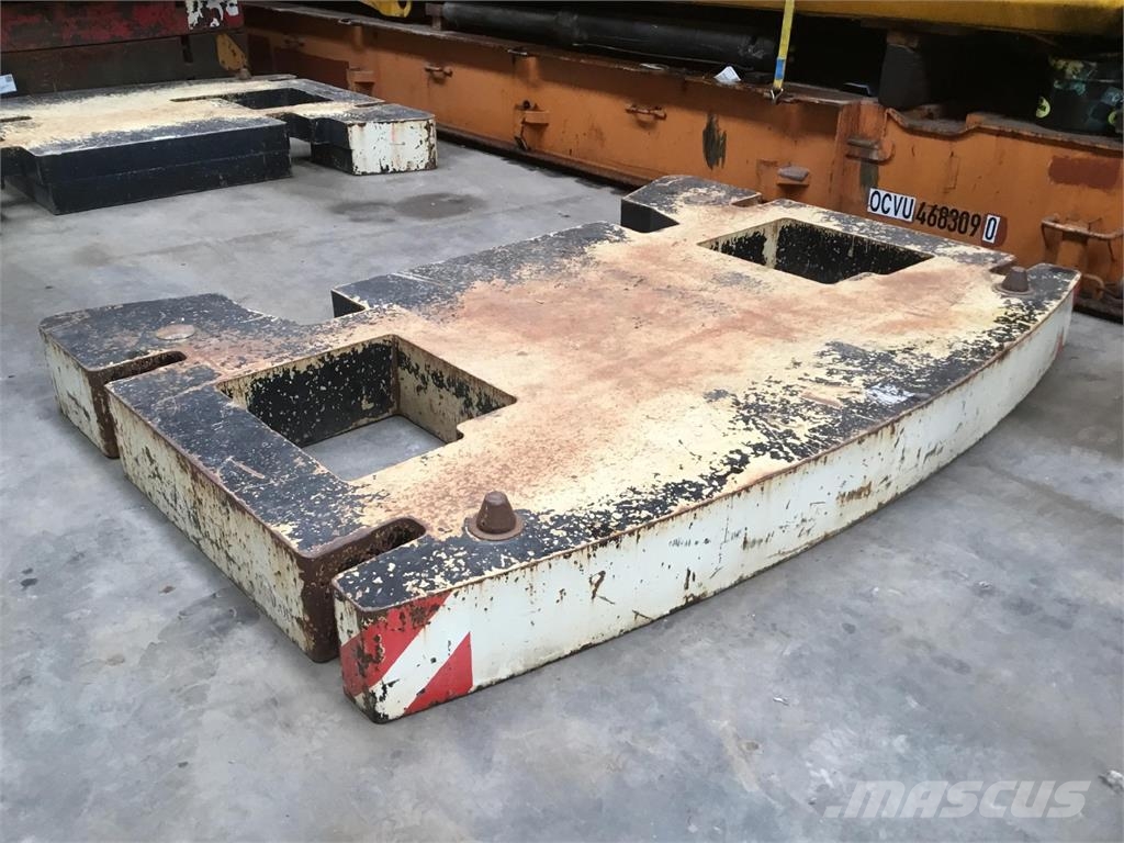 Demag AC 350-1 counterweight 10 ton Piezas y equipos para grúas