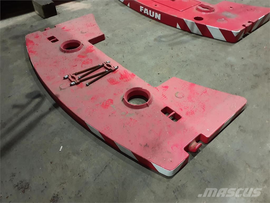 Faun HK 60 Counterweight 1,1 ton Kran-Teile und Zubehör