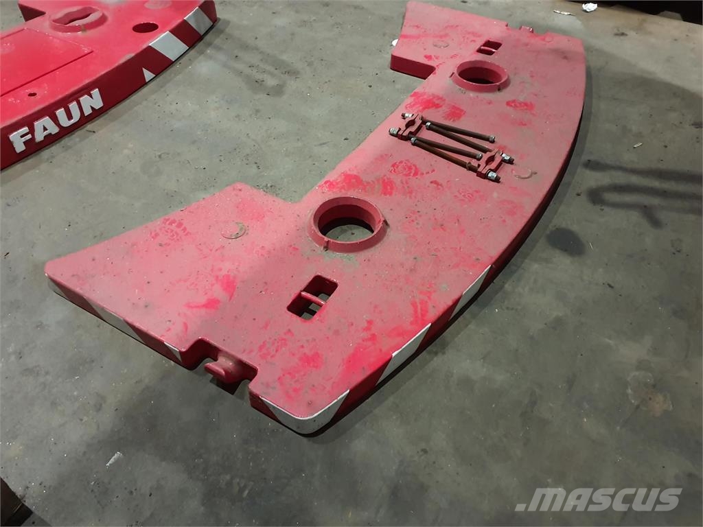 Faun HK 60 Counterweight 1,1 ton Kran-Teile und Zubehör