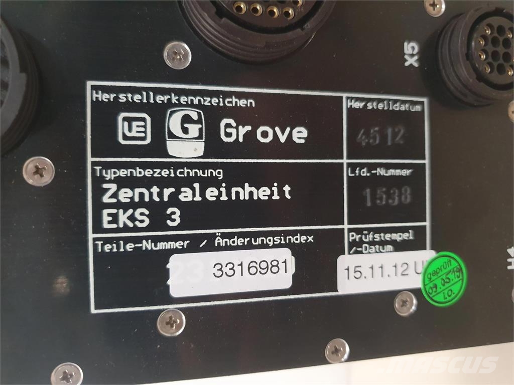 Grove EKS 3 LMB 起重機組件和設備