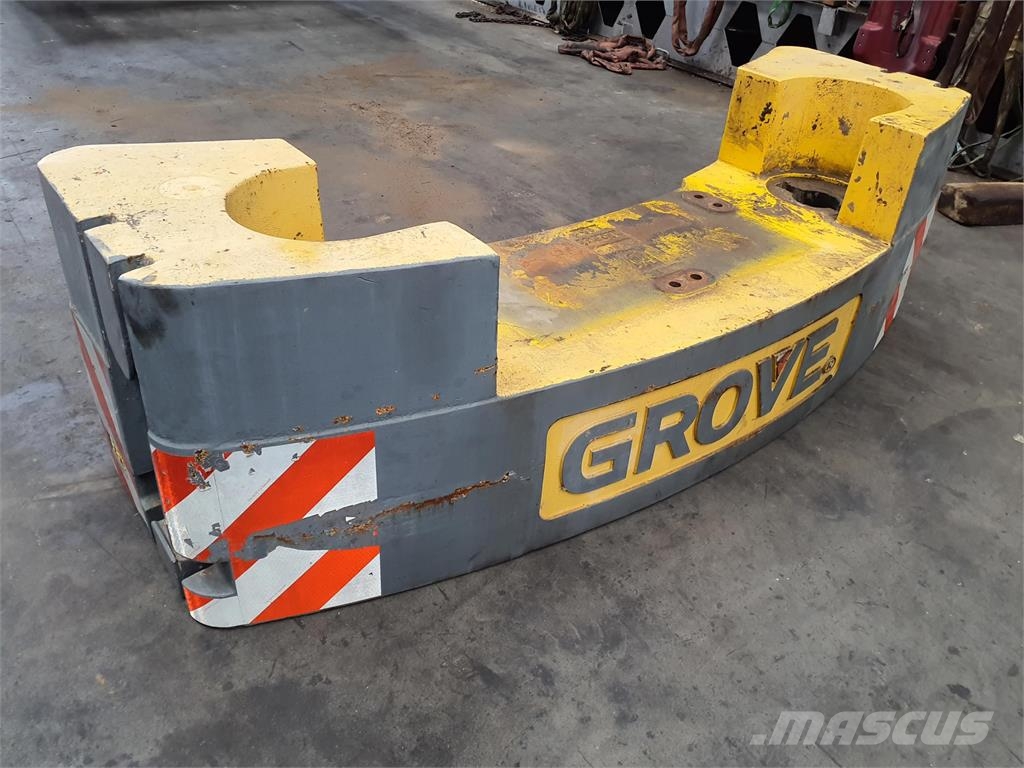 Grove GMK 3055 counterweight 6.6T Kranų dalys ir įranga
