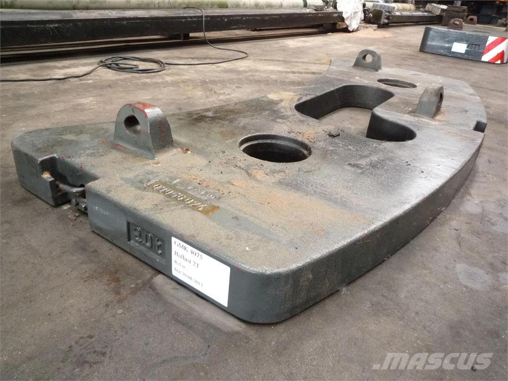 Grove GMK 4075 counterweight 2,0 ton Części do dźwigów oraz wyposażenie