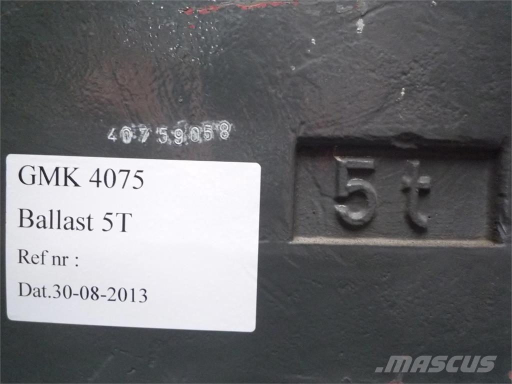 Grove GMK 4075 counterweight 5,0 ton 起重机配件设备