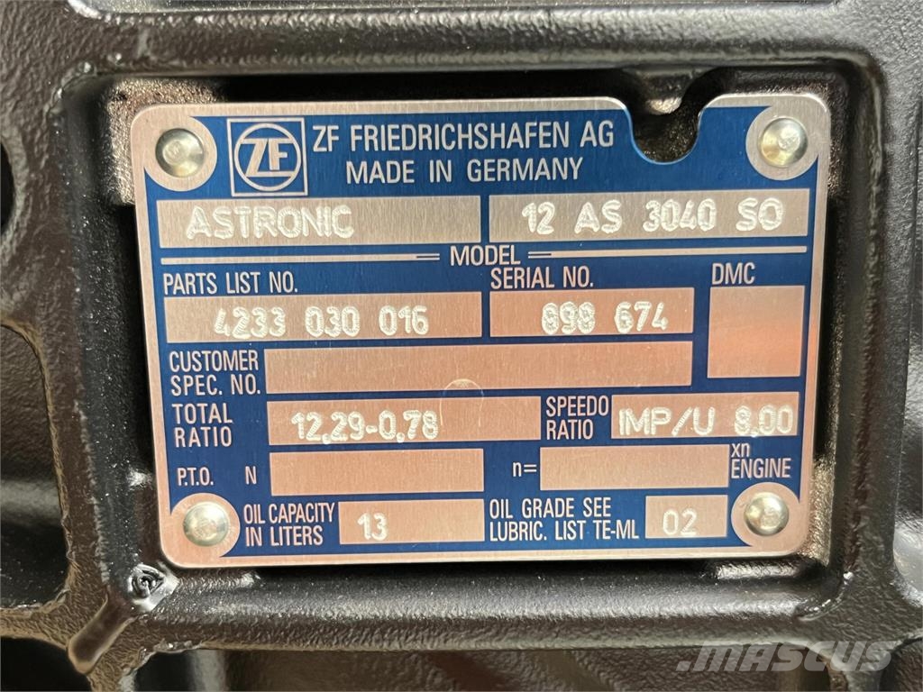 Grove GMK 6400 ZF gearbox Коробка передач