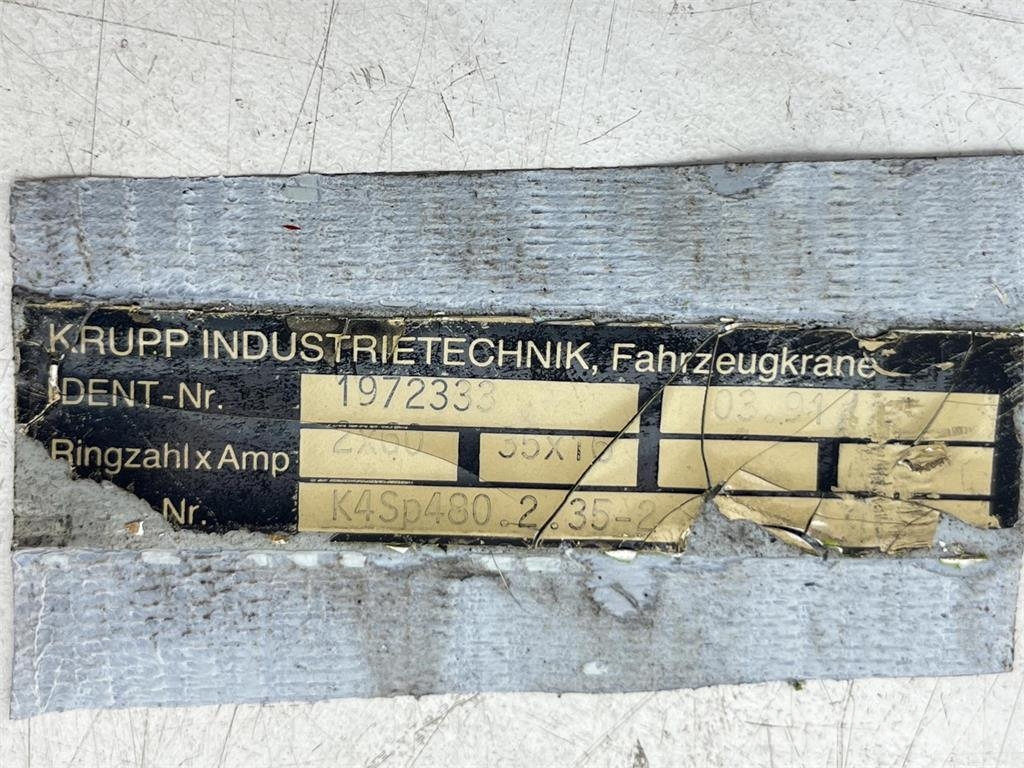 Krupp KMK 3045 Electric swivel Delovi i oprema za kran