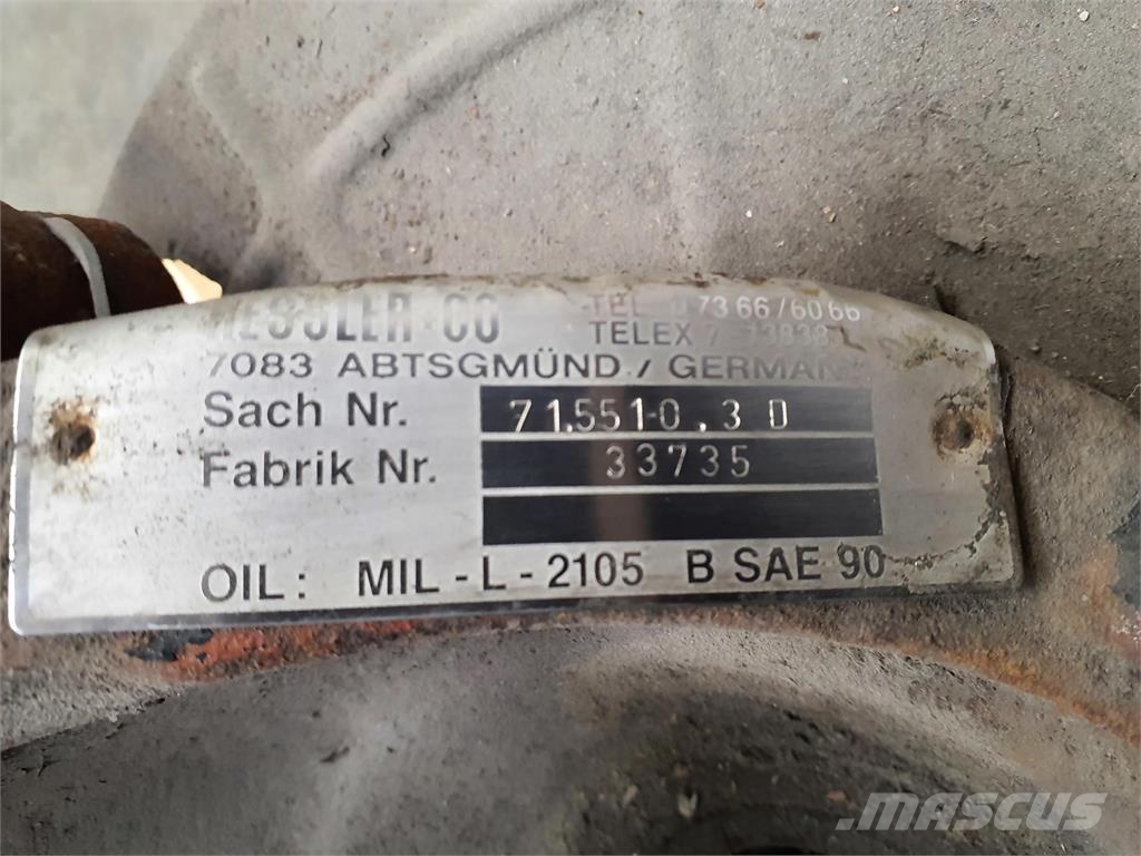 Krupp KMK 4070 Megatrak axle housing Osovine