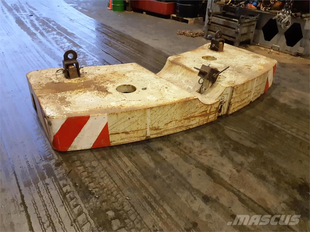 Krupp KMK 4080-5110-5120 counterweight 5,8 ton Krandele og udstyr