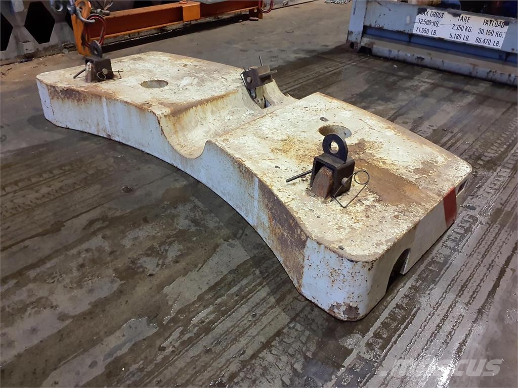 Krupp KMK 4080-5110-5120 counterweight 5,8 ton Krandele og udstyr