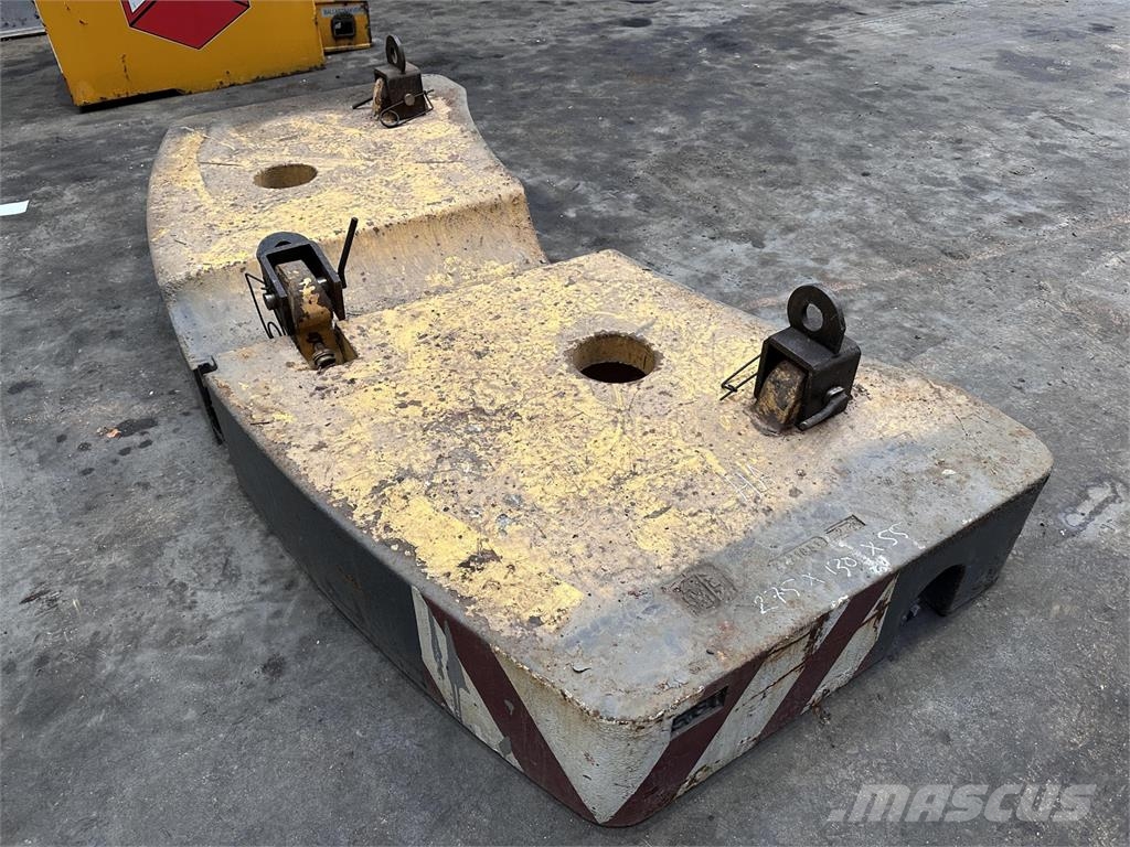 Krupp KMK 4080 - 5110 - 5120 Counterweight 5,8 ton Krandele og udstyr