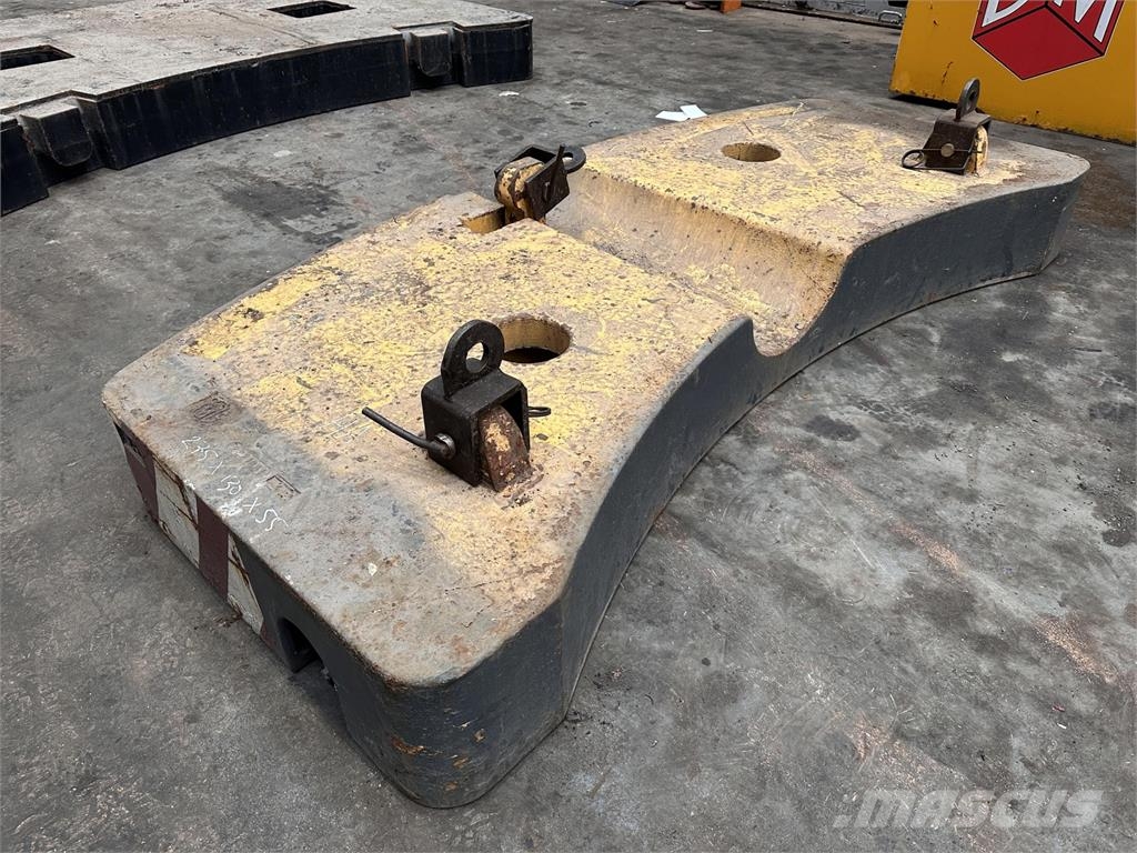Krupp KMK 4080 - 5110 - 5120 Counterweight 5,8 ton Krandele og udstyr
