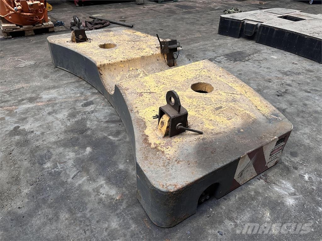Krupp KMK 4080 - 5110 - 5120 Counterweight 5,8 ton Krandele og udstyr