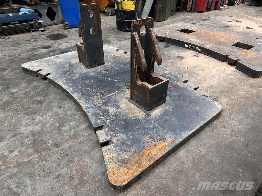 Krupp KMK 5160 counterweight 3,2 ton Krandele og udstyr